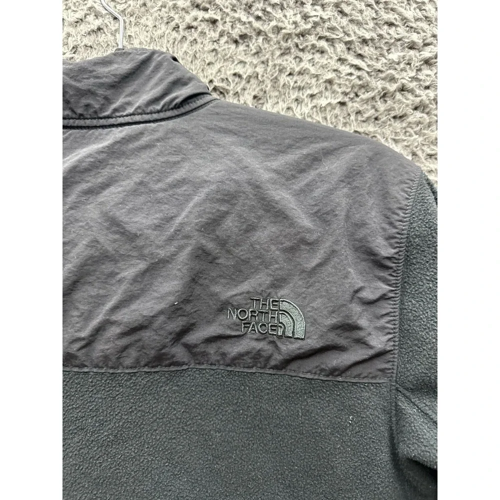 The North Face Half‎ Zip Fleece Mock Neck Pullover Jacket Black Mens Size M